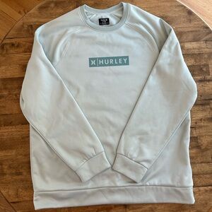 Hurley Men's Soft Blue Crewneck Sweater